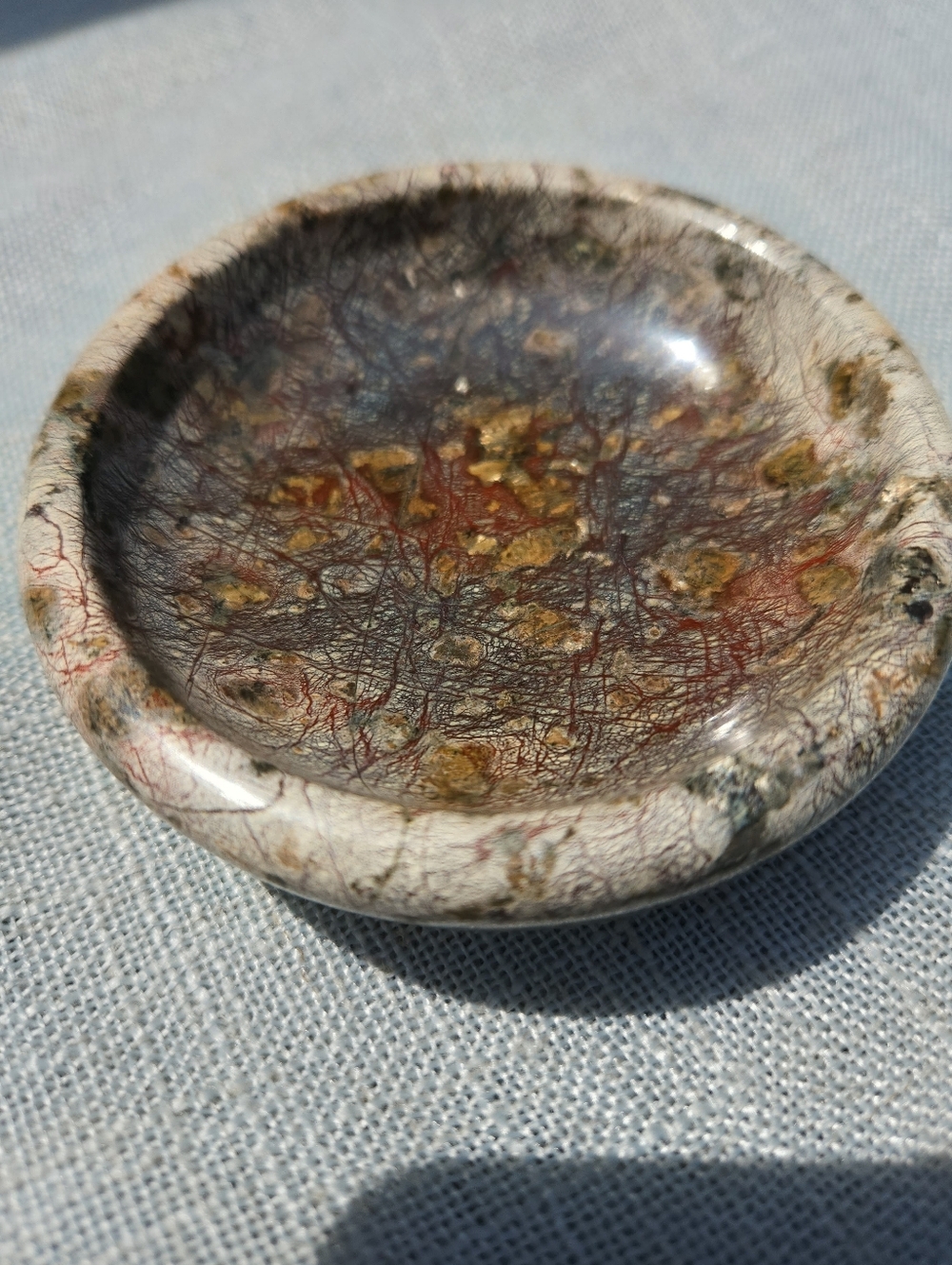Rainforest Marble Trinket Bowl
